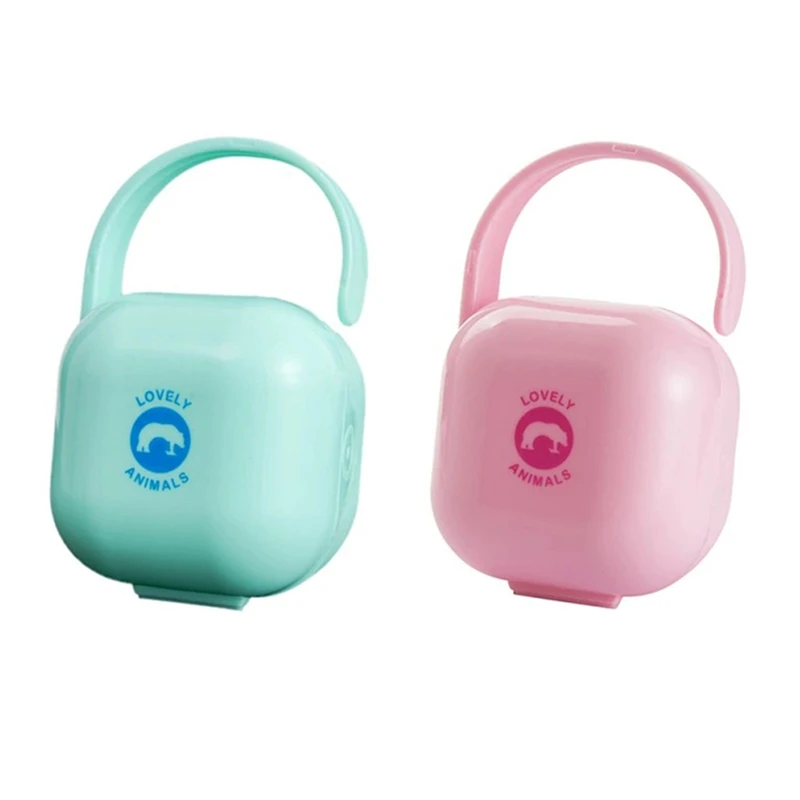 

1Pcs Baby Care Pacifier Holder Storage Cases Portable New Infant Pacifier Nipples Holder Box Clean Carrying Container