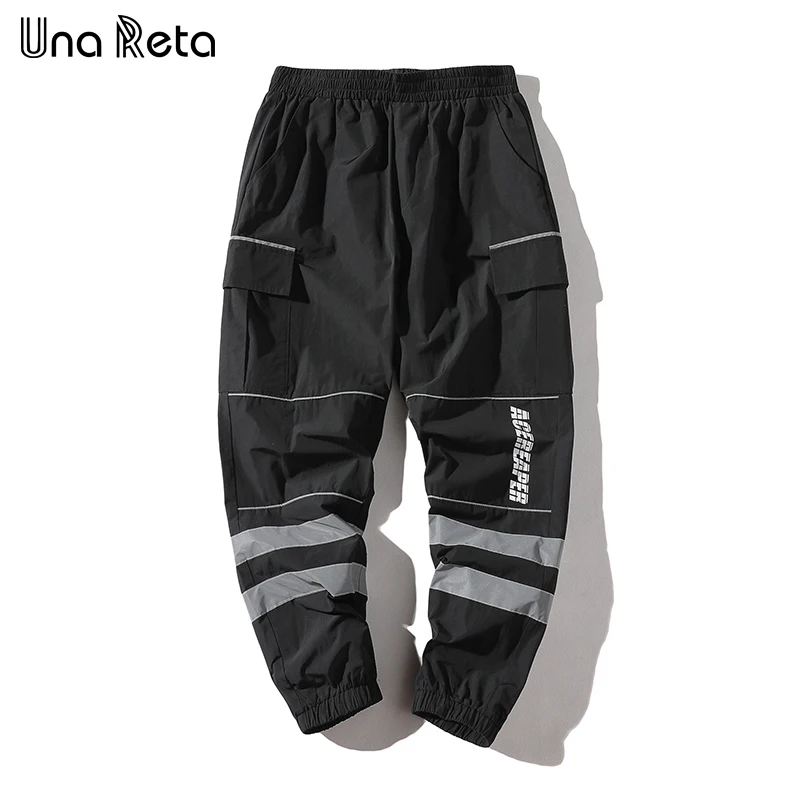 

Una Reta Hip-hop Pants Mens 2018 New Fashion printing stripe Fitness pants Men Casual Sweatpants Trousers Streetwear Harem pants