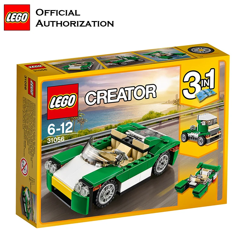 LEGO строительные блоки автомобильные игрушки серия Creator креативные зеленые