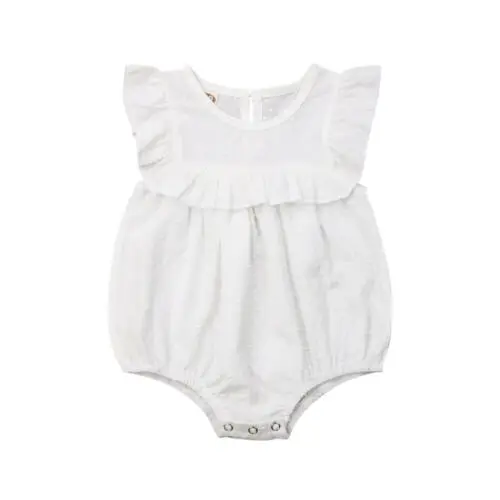 

Baby Girl Clothes Sleeveless Romper Jumpsuit Overall Outfit Summer 0-18M