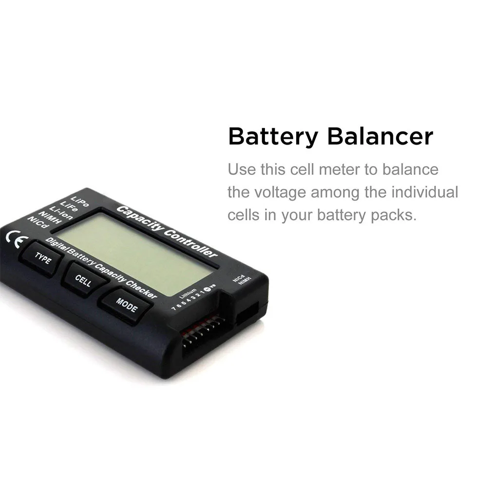 CellMeter 7 V2 с функцией баланса Digital Батарея Ёмкость измеритель напряжения для
