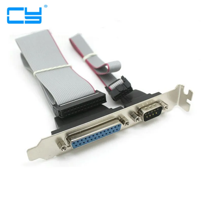 Serial Db9 Pin Com With Parallel Db25 Pin Lpt Cable With Pci Slot Serial Db9 Pin Com With Parallel Db25 Pin Lpt Cable With Pci Slot