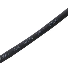 6 м 19,7 фута 3,5 мм Диаметр черная термоусадочная трубка