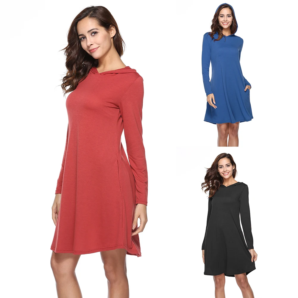 womens casual long sleeve dresses