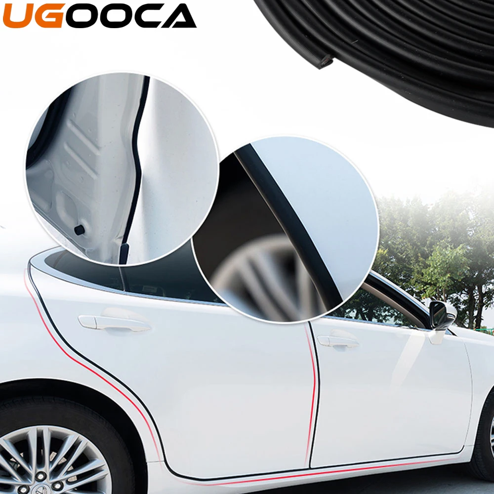 5Meters Car Sticker Door Protection Strips Rubber Edge Doors Moldings
