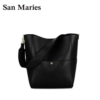

San Maries New Bolsa Feminina Brand Women Bucket Bag Designer Handbag Composite Crossbody Bag Women Messenger Bags High Quality