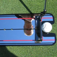 Portable Golf Putting Mirror Alignment Training Aid Swing Trainer Eye Line Golf Training Aids Golf Practice Putter Mirror ISP