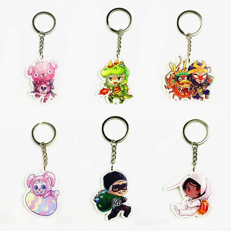 

anime figure game Kids Toy Fortnight Battle Royale Action Figure FORTRESS PMMA FORNIGHT acrylic Keychain Fort Night