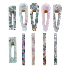 10 шт. шпильки для волос прочные милые ацетатные пластины треугольные декоративные заколки для волос для женщин и девушек