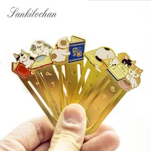 Металлический алюминиевый сплав кошка Закладка с семейной тематикой Оригинальная Подарочная книга марка набор Школьный набор канцелярских принадлежностей GT419