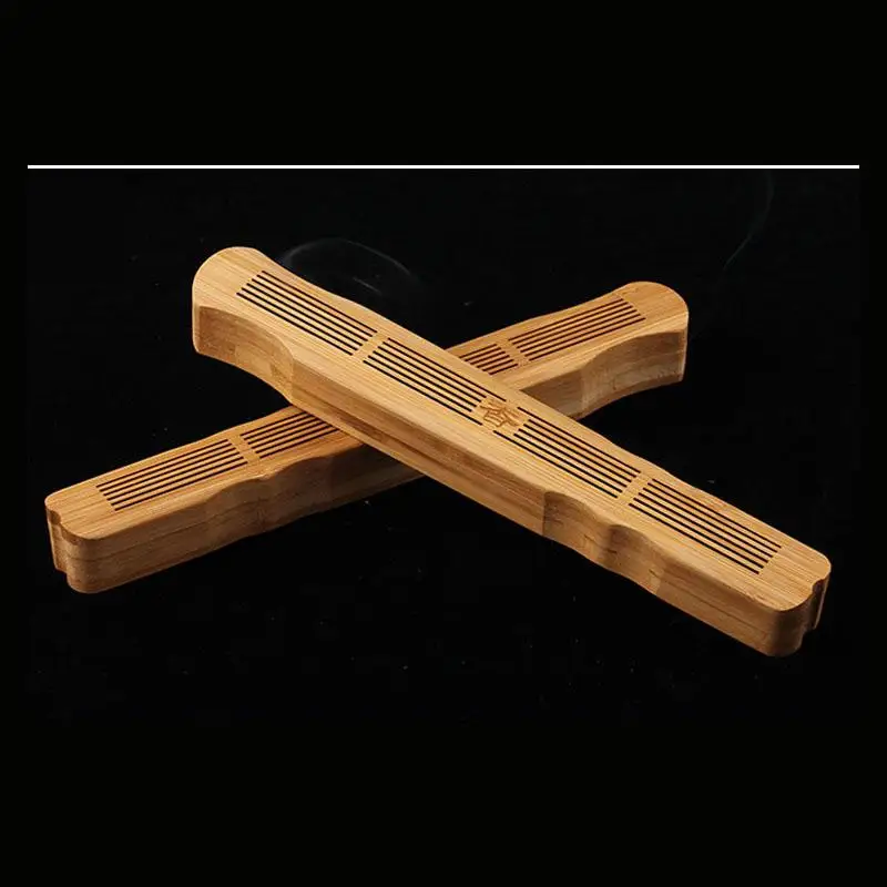 

1* Wooden Incense Stick Holder Joss-Insence Incense Box Burner Ash Catcher