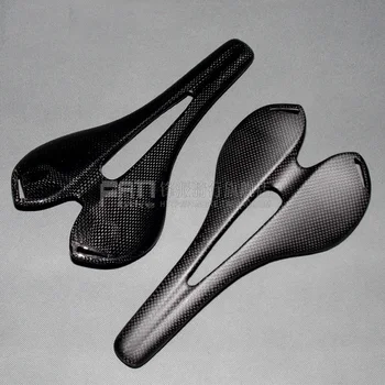 

NO LOGO 3K Full Carbon Fiber Bicycle Saddle MTB Road Bike Saddle Front Seat Mat Ultralight Seat Cushion Glossy/Matte