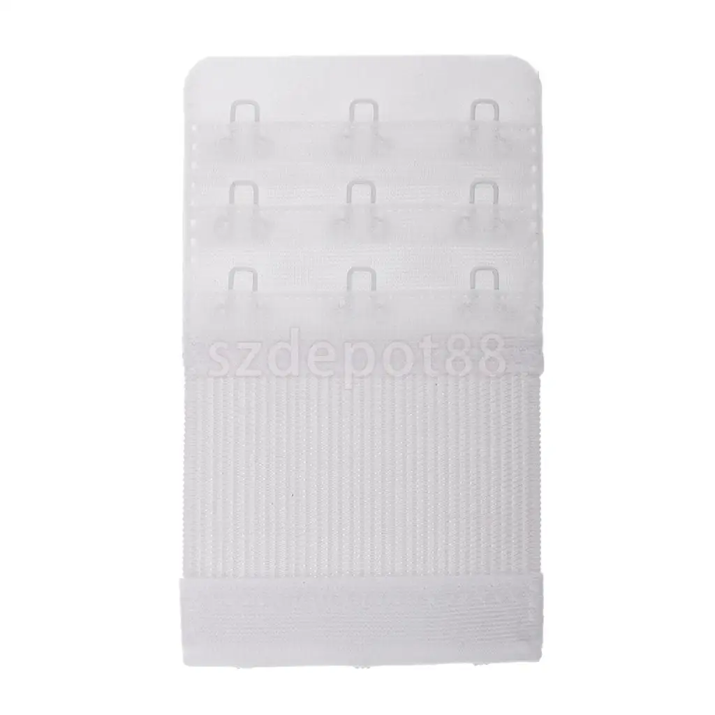 Women 3 Colours Bra Extender 3 Hooks 3 Row Elastic Bra Extension Strap Women's Lingerie Accessories