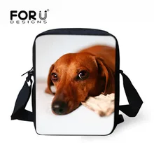 FORUDESIGNS/сумка-мессенджер для детей, мальчиков и девочек, маленькая сумка через плечо с принтом милой собаки, женские и мужские дорожные сумки на плечо