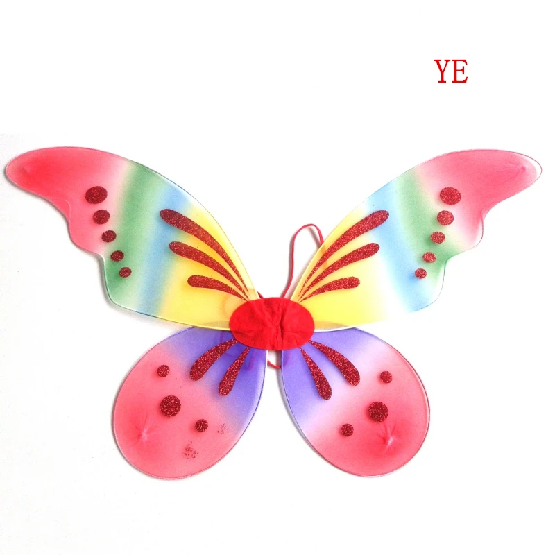 

NEW 13 Colors Beauty Kid Girl Butterfly Wings Angel Fairy Halloween Fancy Dress Decoration