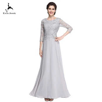 

Eren Jossie Custom Made New Fashion 3/4 Sleeves Elegant Mother Dress Ankle Length Chiffon Beaded Lace Top