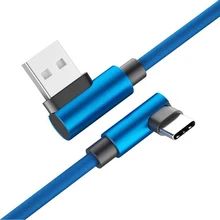 90 градусов локоть мобильного телефона Micro USB кабель 3 м данных зарядное устройство кабели для iPhone 8 быстрой зарядки Тип C шнур для huawei Xiaomi mi9