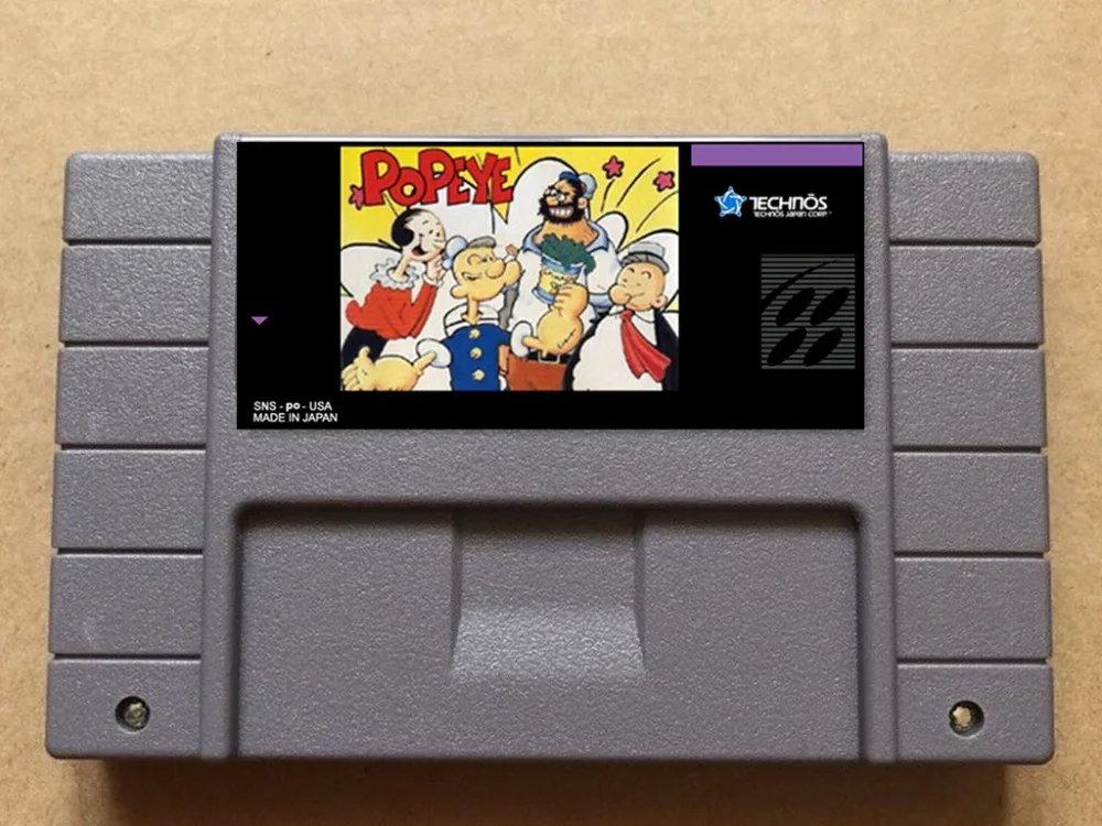 

Popeye Ijiwaru Majo Sea Hag no Maki NTSC version 16 bit 46 pins video games !
