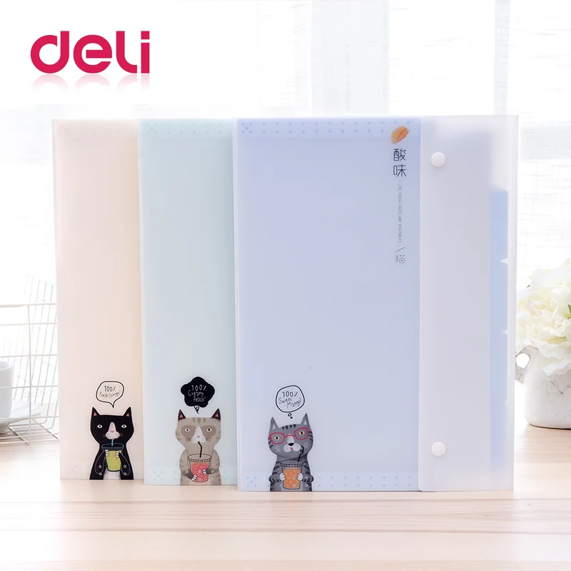 

Deli 3 Color Waterproof Expanding Wallet File Documents Bag Business Briefcase Stationery Storage Bags School Office Supplies