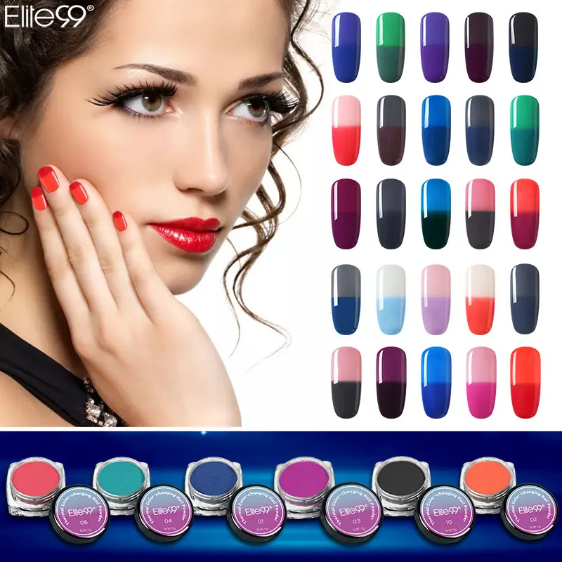 

Elite99 Color Change Nail Powder Dust Nail Glitter Gradient Glitter Acrylic Powder Colorful Manicure Powder Nail Art Decoration