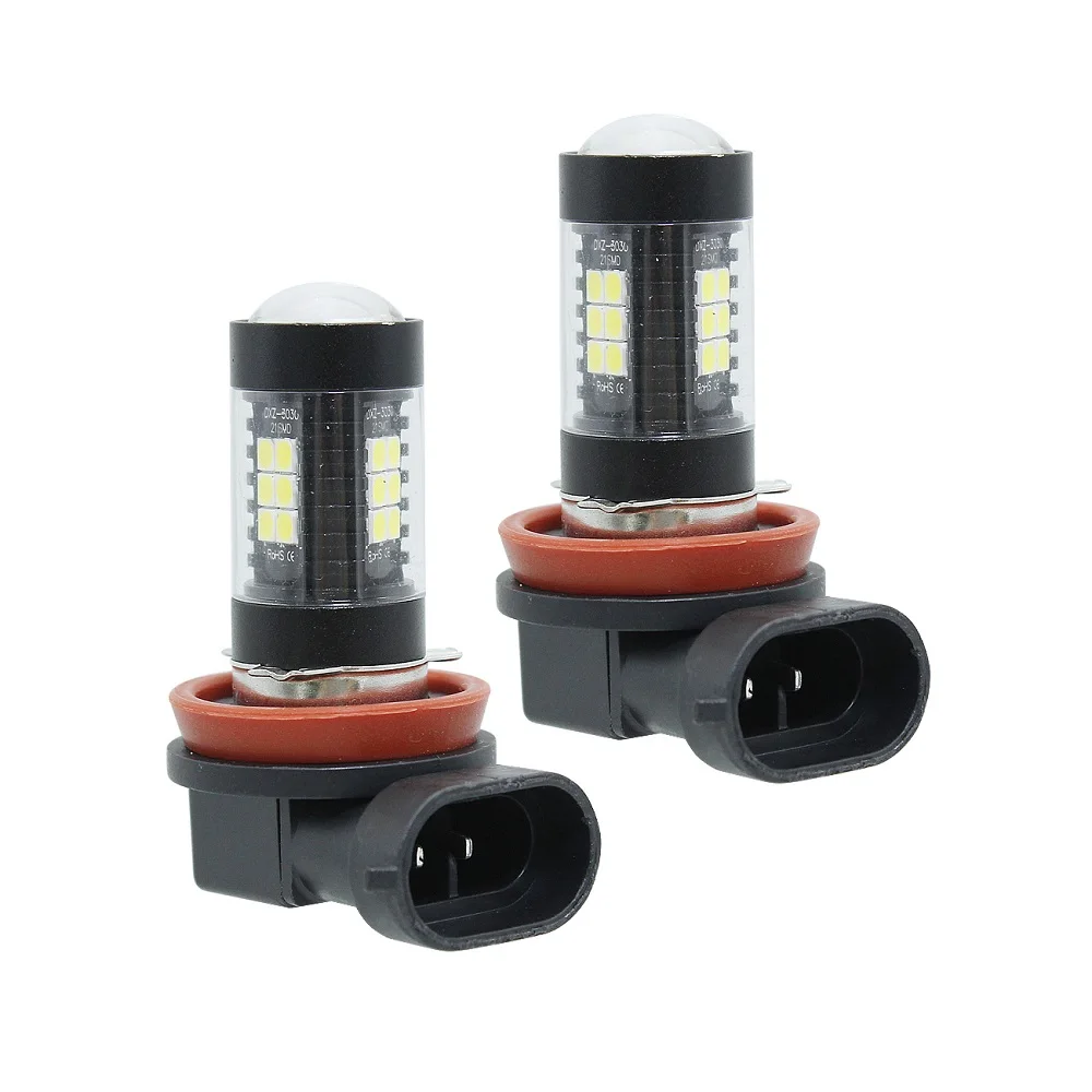 

2Pcs 1200lm H8 H11 LED Car Light Bulbs 12V 3030 SMD LED Fog Lamp Auto Daytime Running Light 6000K DRL Fog Lights