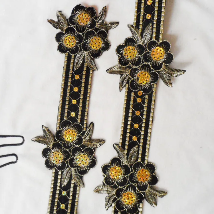 400cm*7.5cm DIY accessories hot comfort lace belt do costume sequins