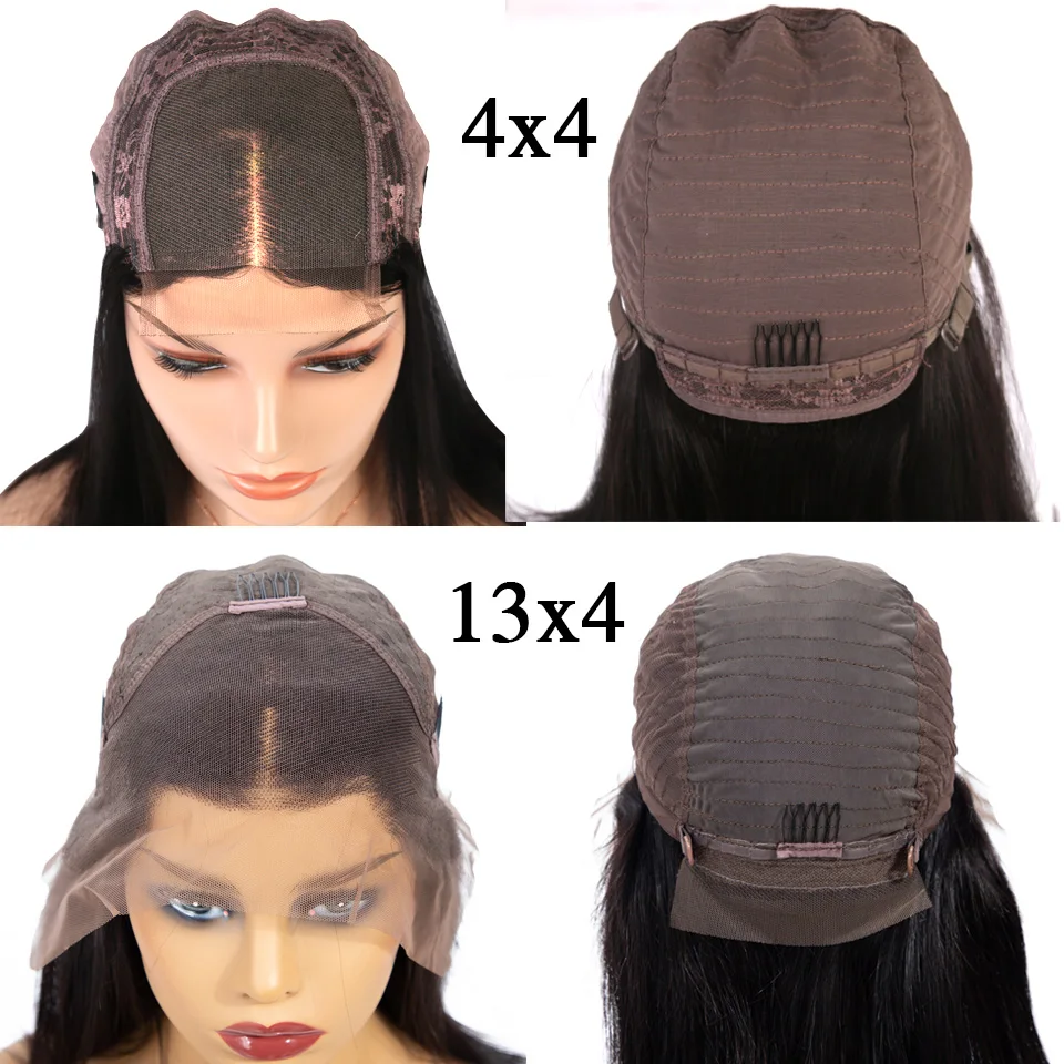 Парики из натуральных волос Nafun13x4 черные перуанские волосы без Remy|Парик на