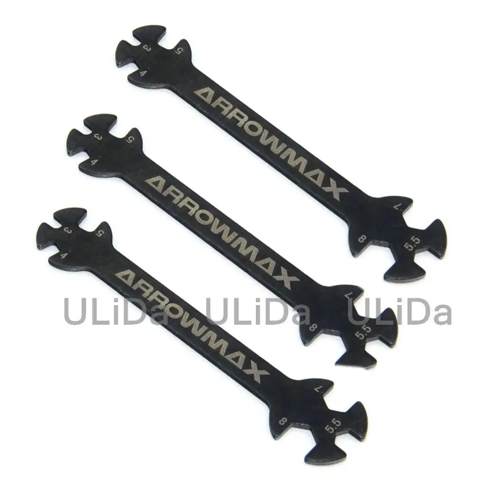 3x ARROWMAX специальный инструмент гаечный ключ для стяжки и гайки DY181090 3 4 5 7 8 мм 1/5 1/8