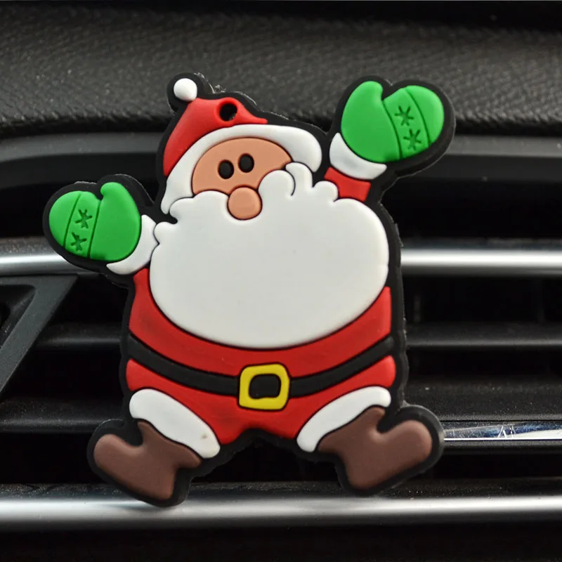 Рождественский освежитель воздуха для автомобиля, украшение автомобильного воздуховыпускного отверстия для Защитные чехлы для сидений, сшитые специально для Mitsubishi Lancer 10 ASX Pajero X Ford Focus 2 3 Fiesta Citroen C4 C5 C3 - Название цвета: 5