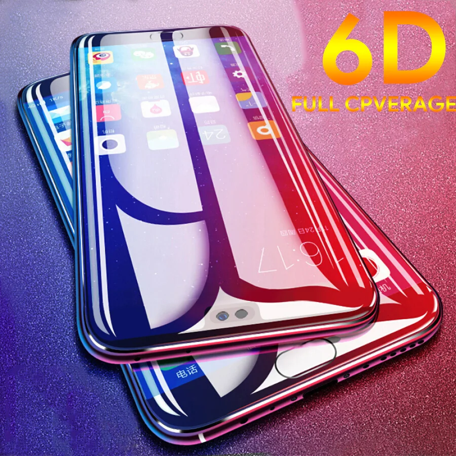 6D Full Glue Tempered Glass for Huawei Honor Mate 20 Note 10 P20 Pro Nova 3 3i P Smart 2019 Play Cover Screen Protector | Мобильные