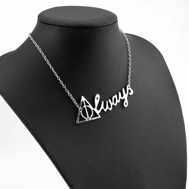 

Deathly Hallows Necklace Always Wizarding World Severus Snape Charm Pendant Gift