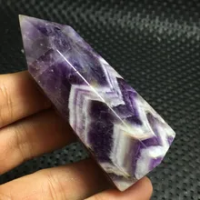 2019 hot 1pcs 75-80MM 100% Beautiful natural Dream amethyst point quartz crystal reiki healing Free shipping