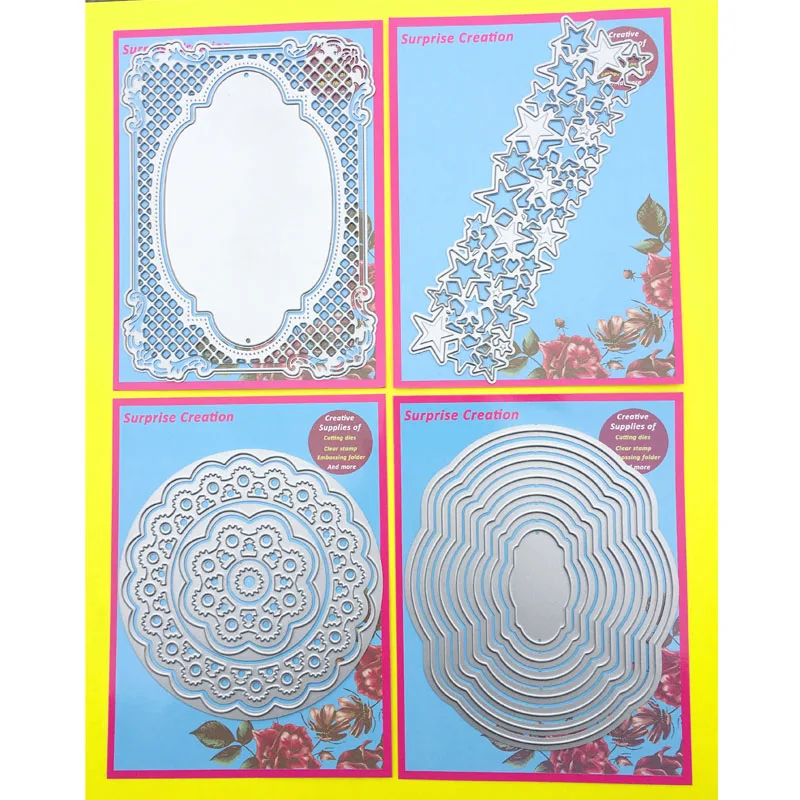 

4-Set Cutting dies Assorted dies Cardmaking & Scrapbooking DIY Paper Craft stencil