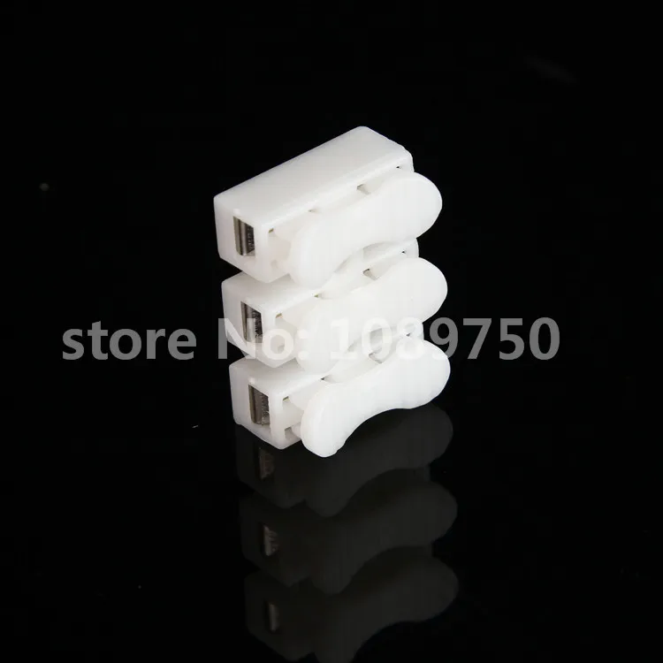 

20pcs 3p CH3 Quick Connector cable clamp Terminal Block Spring Connector wire without welding screws
