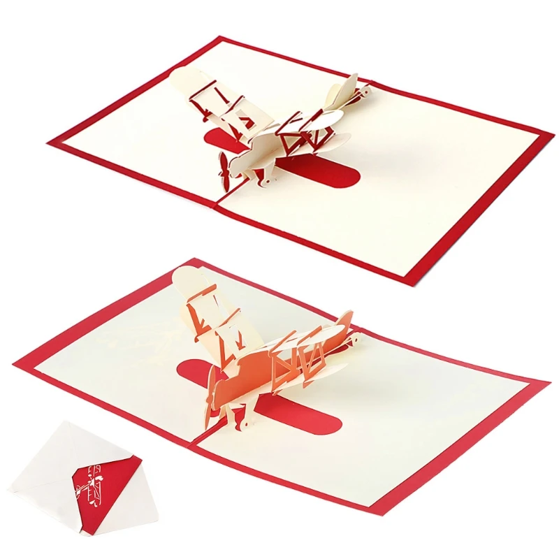 

3D Pop Up Greeting Card Handmade Happy Birthday Merry Christmas Card Gift