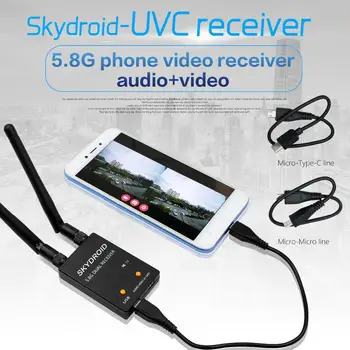 

LeadingStar SKYDROID UVC Dual Antenna Control Receiver OTG 5.8G 150CH Full Channel FPV Receiver W/Audio For Android Smartphone