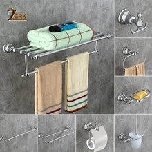 ZGRK классический европейский хромированный набор аксессуаров для ванной комнаты Ретро латунная фурнитура для ванной комнаты настенный резной