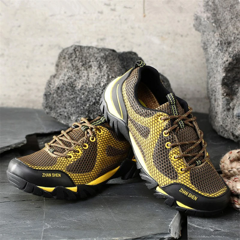 

Outdoor Hiking Shoes Men Sports Non-slip Wear Resistant Breathable Sneakers Men Climbing Camping Trekking Shoes Tactical Boots