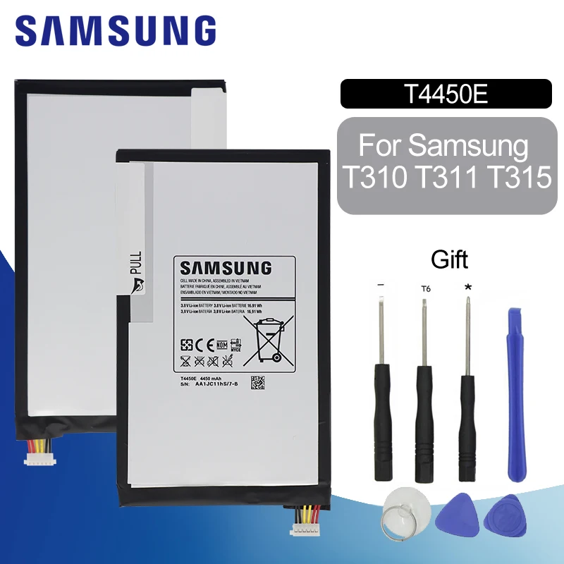 Оригинальный аккумулятор для SAMSUNG T4450E 4450 мАч Samsung Galaxy Tab3 8 0 &quotT310 T311 T315 SM T310 T311D