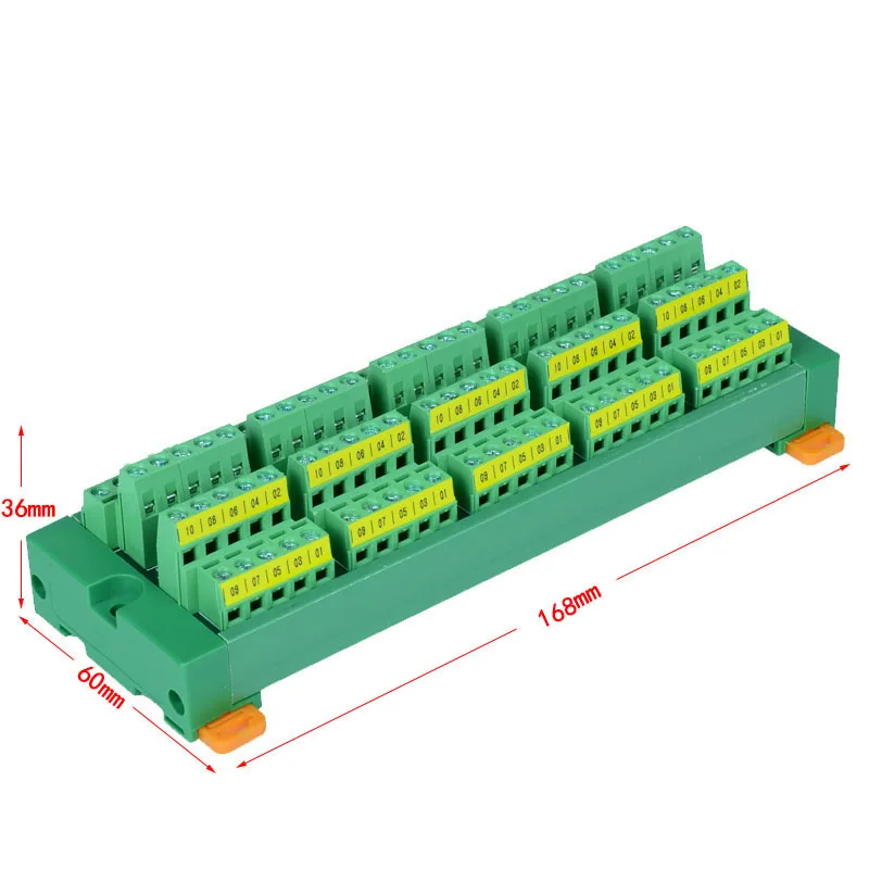 

50 channels to 50 Channels DIN Rail Mounting board Panel Mounting for power supply distribution terminal blocks splitter board