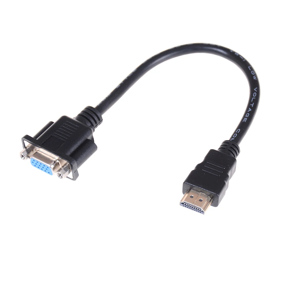 30 см HDMI Male to VGA d sub 15 Pin Женский конвертер видеоадаптера кабель 340 МГц 10 2 Гбит/с шнур