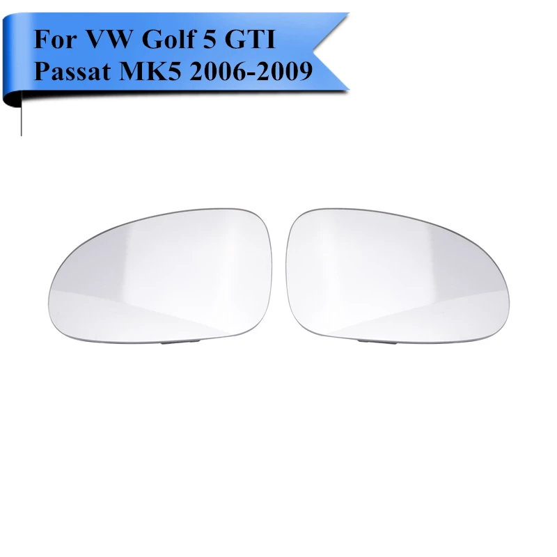 2x Heated Rearview Mirror Glass For VW Volkswagen Golf 5 Passat B5.5 B6