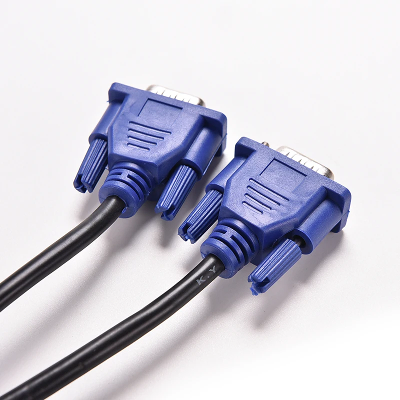 Синий 1 шт. 5 м футов 15 PIN VGA HDB15 SUPER SVGA M/M разъем Папа папа Удлинительный кабель