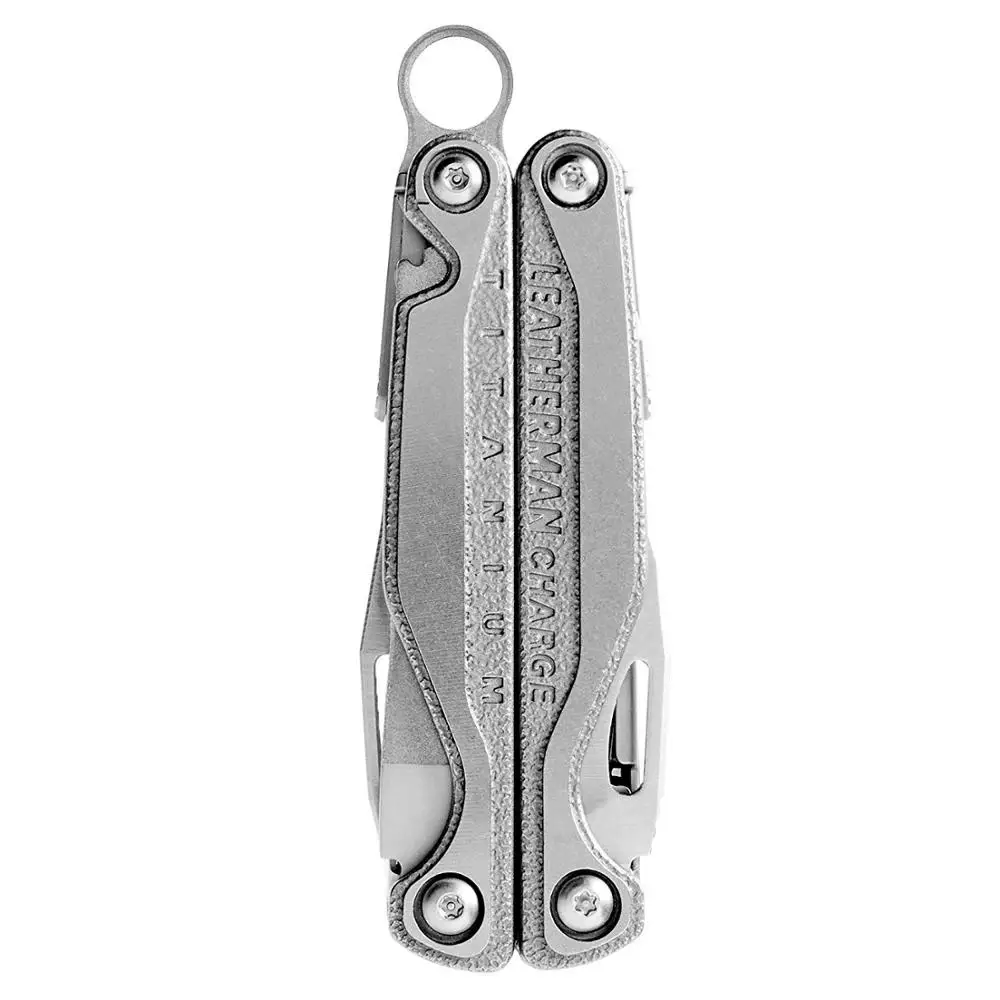 Мультитул LEATHERMAN-Charge+ TTi titanium с ножницами и высококачественными сменными кусачками из нержавеющей стали