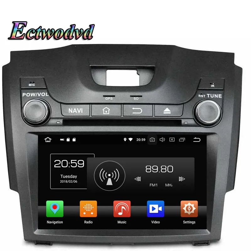 Ectwodvd Восьмиядерный 4G Android 8 0/четырехъядерный 1 Автомобильный мультимедийный dvd
