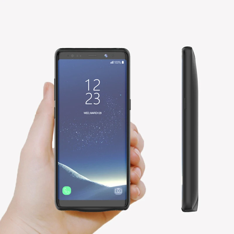 5500 мАч Внешний аккумулятор зарядное устройство Чехлы для Samsung Galaxy Note 8 резервного