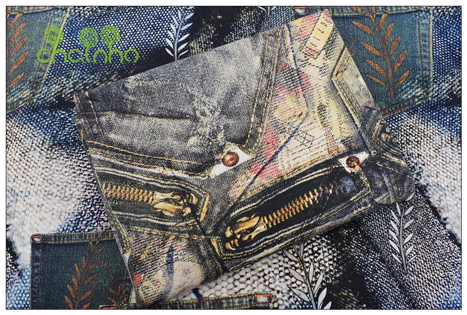 Chainho, джинсовая цифровая печать, хлопковая льняная ткань с принтом для шитья и шитья дивана, скатерти, занавески, сумки, подушки Материал