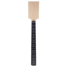 TOP!-Electric Guitar Neck Paddle Head Rosewood on Maple 22 Frets Dot Inlay Unfinished Diy Parts 20 frets electric bass guitar neck glossy paint guitar parts no have frets guitar accessories parts musical instrument