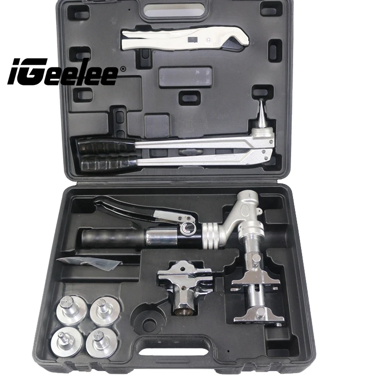 

iGeelee Popular Hydraulic Pex Press tool IG-1632AZ Range 16-32mm used for REHAU Systems with pex pressing and expanding tools