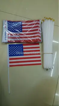 

Annin Flagmakers 41290 1 Pack 100PCS 14CM. X 12 CM. Cotton Muslin U.S. Flag